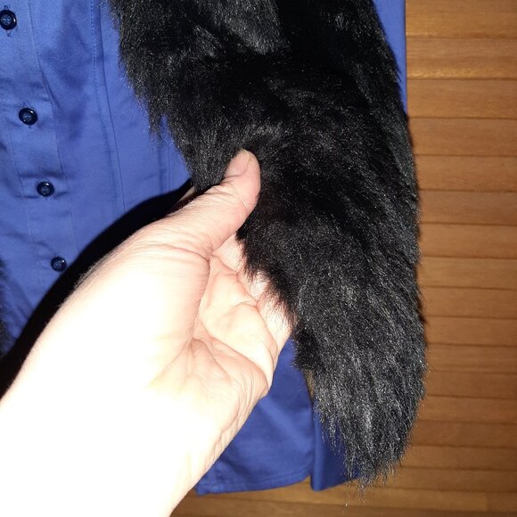 Y2K Le Château Blouse & Black Faux-Fur Vest from Costa Blanca. - Picture 11 of 16